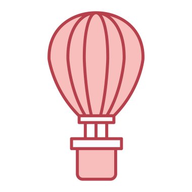 Sıcak hava balonu ikon vektör çizimi tasarımı