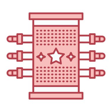 Modern b 'nin vektör illüstrasyonunda simge çizgisi eksik. düzenlenebilir vuruş