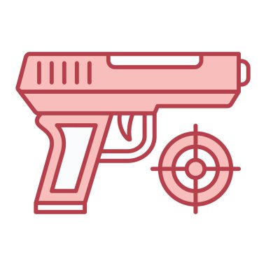 Silah ikonu. vektör illüstrasyonu