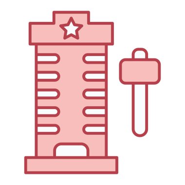 Su pompası simgesinin vektör illüstrasyonu