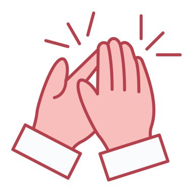 Eldiven ve eldiven vektör çizimi ile el