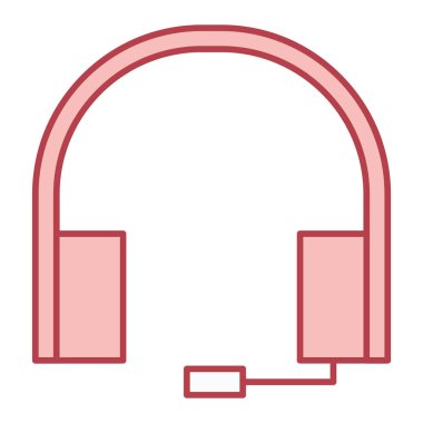 Kulaklık. Web simgesi basit illüstrasyon