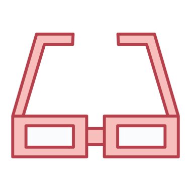 gözlük ikonu vektör illüstrasyonu