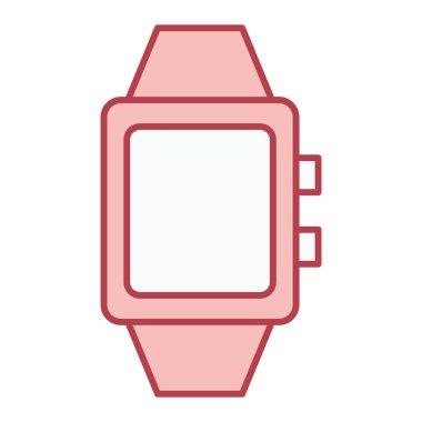 İzleme vektörü illüstrasyonlu akıllı twatch