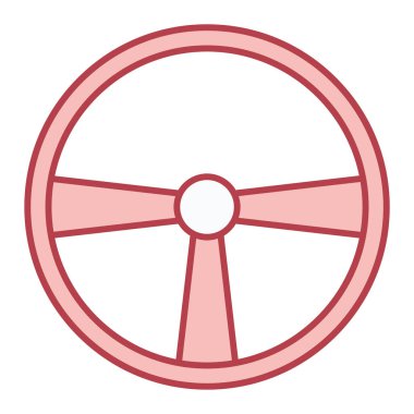 Kırmızı ve beyaz çizgi simgesinin vektör çizimi