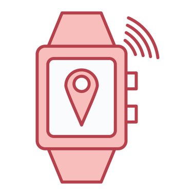 Akıllı telefon ve akıllı saat vektör resimlemesi ile akıllı twatch