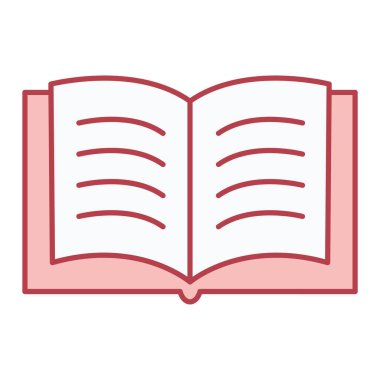 kitap simgesi vektör illüstrasyonu