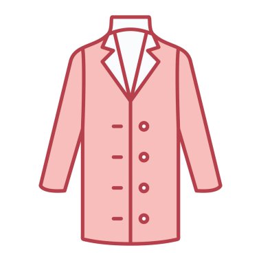 moda ceket vektör simgesi