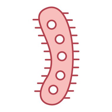 Bir virüs simgesinin vektör illüstrasyonu
