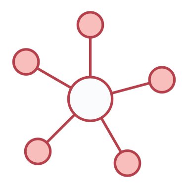 Molekül simgesi vektör illüstrasyonu