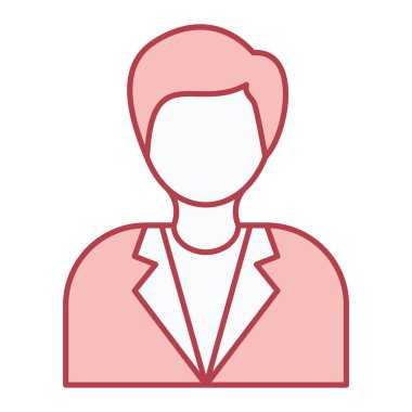 Avatar simgesi. düz dizayn