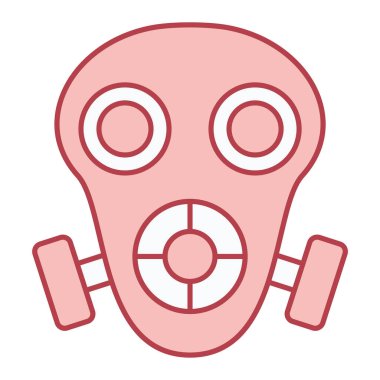 solunum maskesi ikonu vektör illüstrasyonu