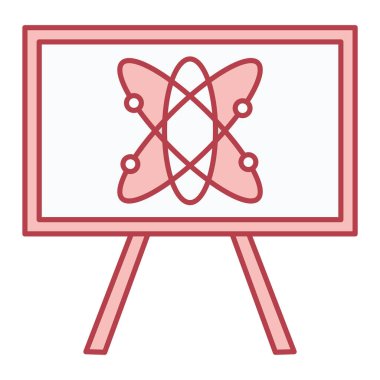 Bilim ve teknoloji ikonu vektör illüstrasyonu