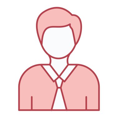 Avatar man simgesi vektör illüstrasyon tasarımı