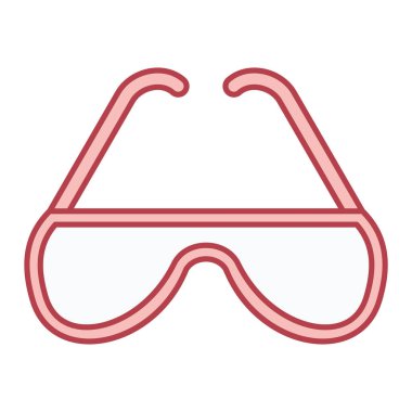 gözlük ikonu vektör illüstrasyonu