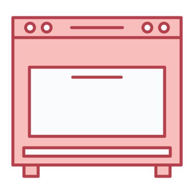 Fırın. Web simgesi basit illüstrasyon