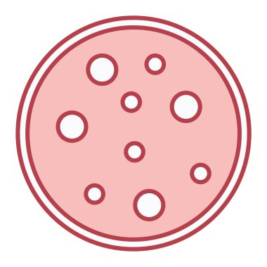 Pizza ikonu. Yemek sembolü. vektör illüstrasyonu