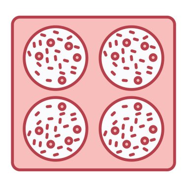 Pizza ikonu. Yemek sembolü. vektör illüstrasyonu