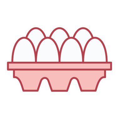 Yumurta ikonu vektör illüstrasyonu