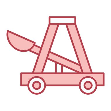 Kürek ve kova vektör çizimi ile el arabası