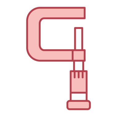 Gaz boru simgesinin vektör illüstrasyonu