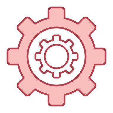 dişli simgesi vektör illüstrasyonu