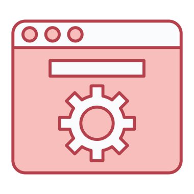 Web simgesi vektör illüstrasyonu