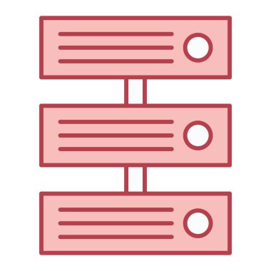 veritabanı sunucu ikonu vektör illüstrasyonu