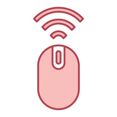 Bilgisayar faresi simgesi. Web için kablosuz yönlendirici vektör simgelerinin düz çizimi