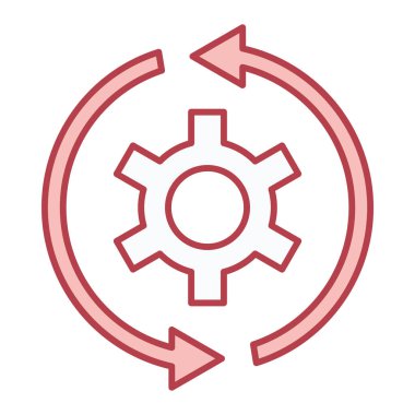 Vites çizgisi simgesi, vektör illüstrasyonu