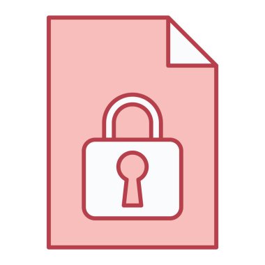 Kilit simgesi. düz dizayn biçimi 10