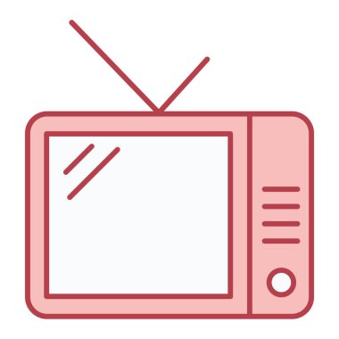 Televizyon. Web simgesi basit illüstrasyon