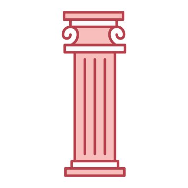 sütun simgesi. Web için sütun vektör simgelerinin özet çizimi