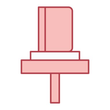 Bir kutu simgesinin vektör illüstrasyonu