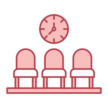 Saat simgesi vektör illüstrasyonu