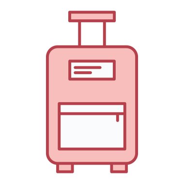 seyahat valizi ikon vektör çizimi
