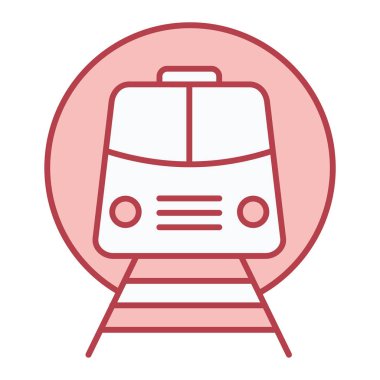 tren simgesi vektör illüstrasyonu