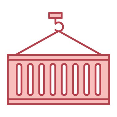 kargo konteynırı simgesi. vektör illüstrasyonu