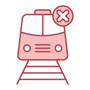 tren simgesi vektör illüstrasyonu