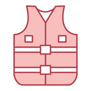 Yelek. Web simgesi basit illüstrasyon