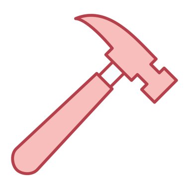 Çekiç ikonu vektör illüstrasyonu