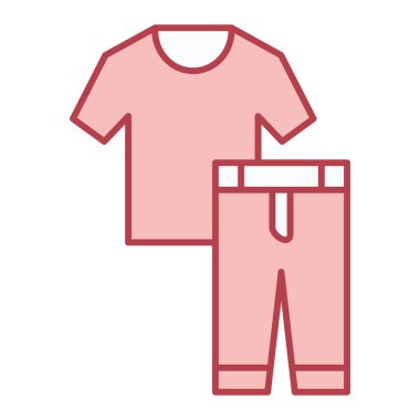 Kot ve şort giyen bir kadının vektör çizimi