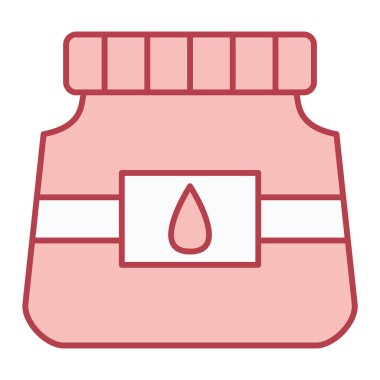 Kavanoz. Web simgesi basit illüstrasyon