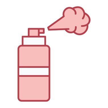 vape, köpük, sprey, şişe, parfüm ve diğer ikon. izole ve düz illüstrasyon