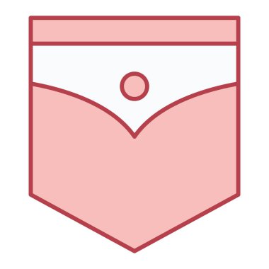 Bir kalp simgesinin vektör illüstrasyonu