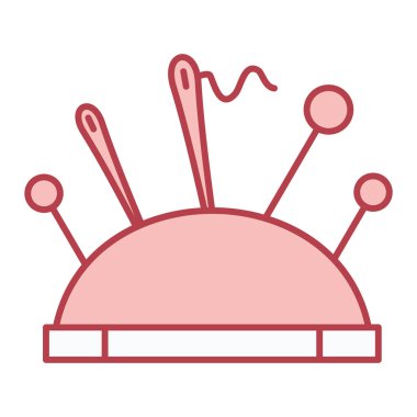 Aksesuar simgesi vektör illüstrasyon grafik tasarımı dikilüyor