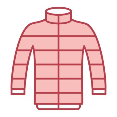 Ceket ikonu. Web için kıyafet vektör sembolünün basit bir illüstrasyonu