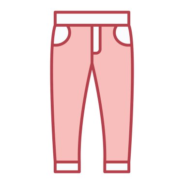Pantolon ikonu. vektör illüstrasyonu