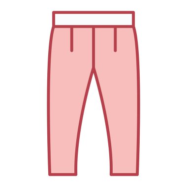 Pantolon. Web simgesi basit illüstrasyon