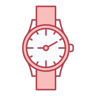 Kol saati simgesi. Web için saat vektör simgelerinin özet çizimi